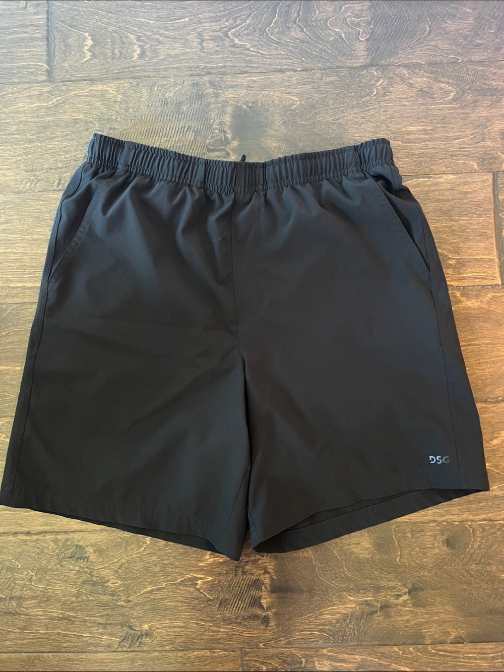 DSG Black Performance Shorts with Elastic Waist